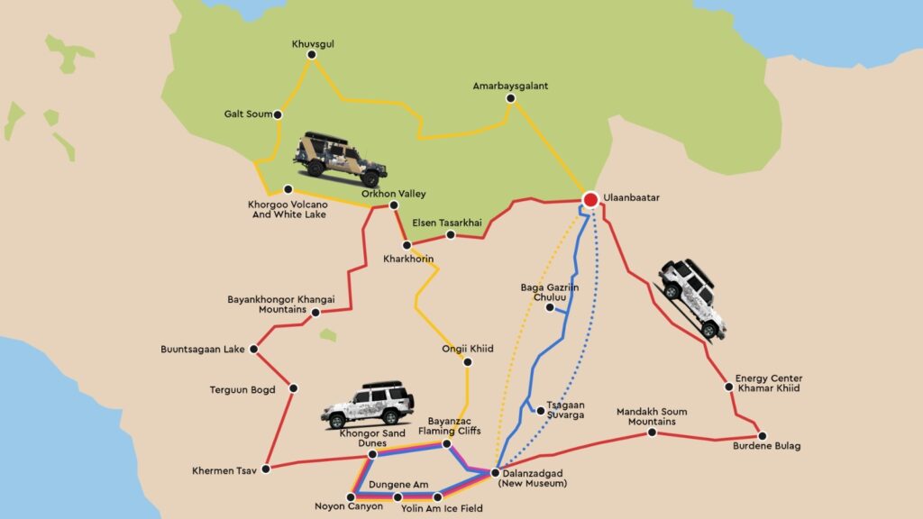 Excursions en Mongolie (Gobi)